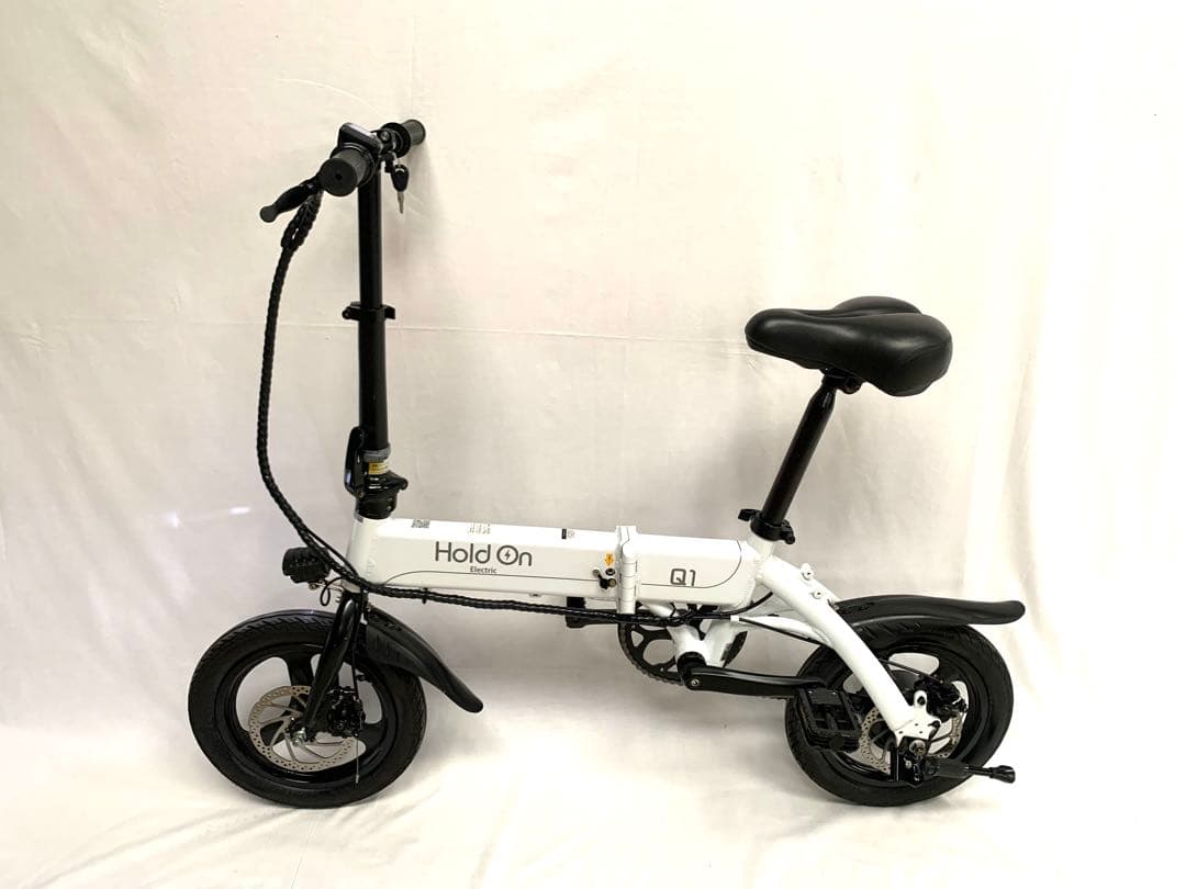 送料無料HoldOn折り畳み電動自転車Q1 36V7.5Ah14インチ動作確認済