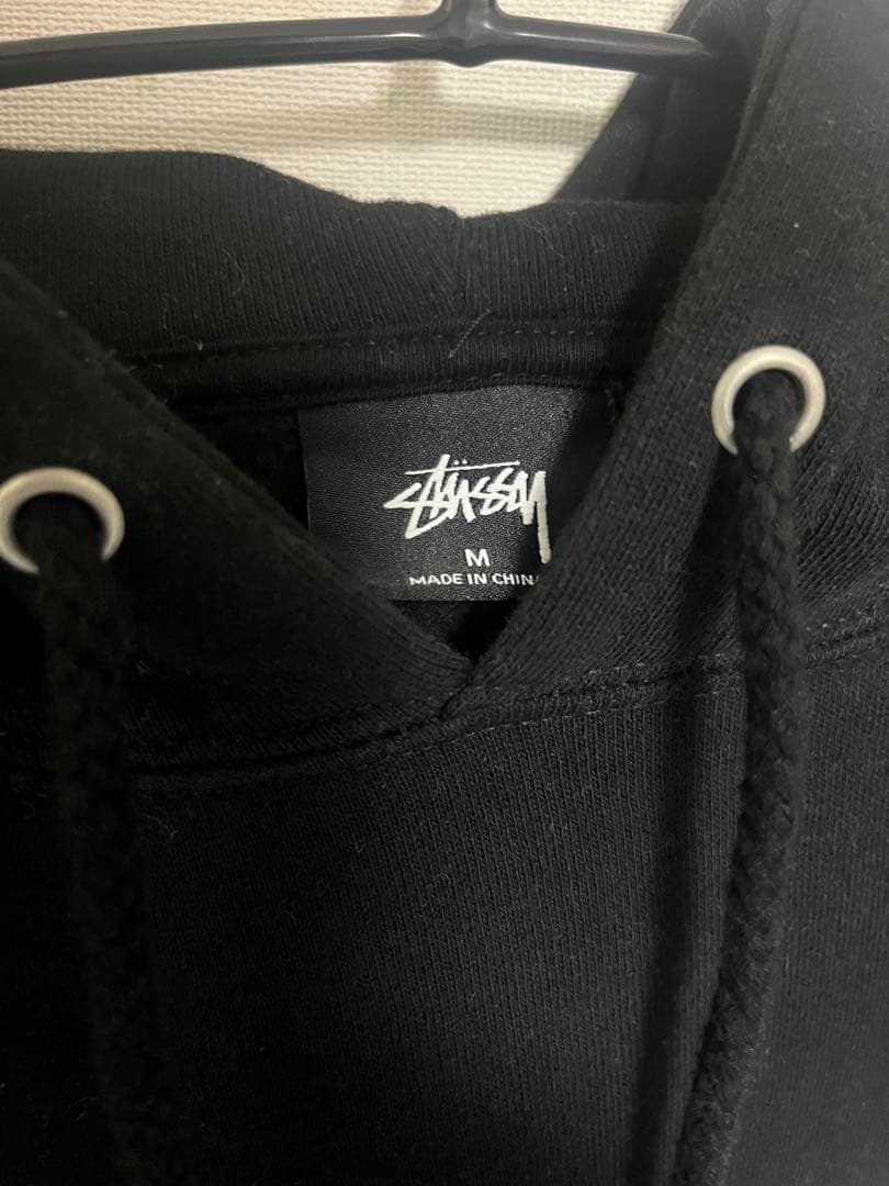 『わたあめ』Stüssy ブラック パーカーMサイズ