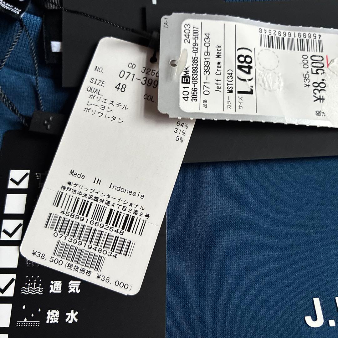 未使用 jリンドバーグ ゴルフ スウェット Jeff Crew Neck L