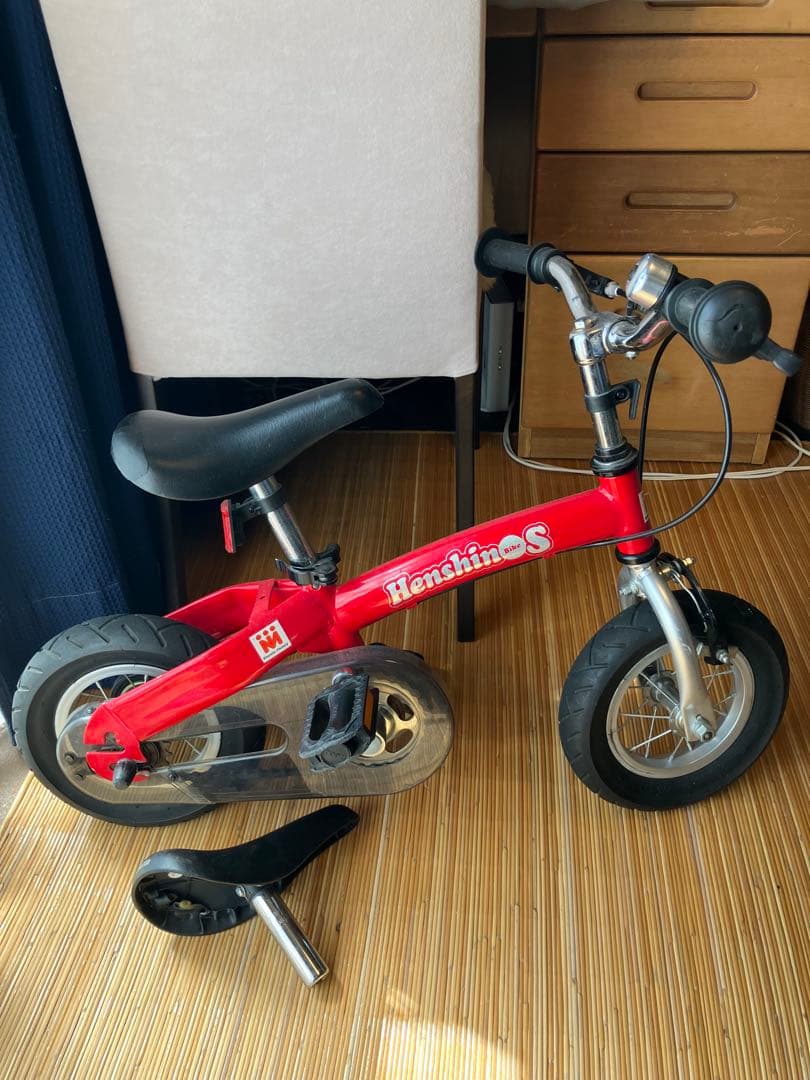 Henshin 幼児用自転車 レッド へんしんバイク 12インチ
