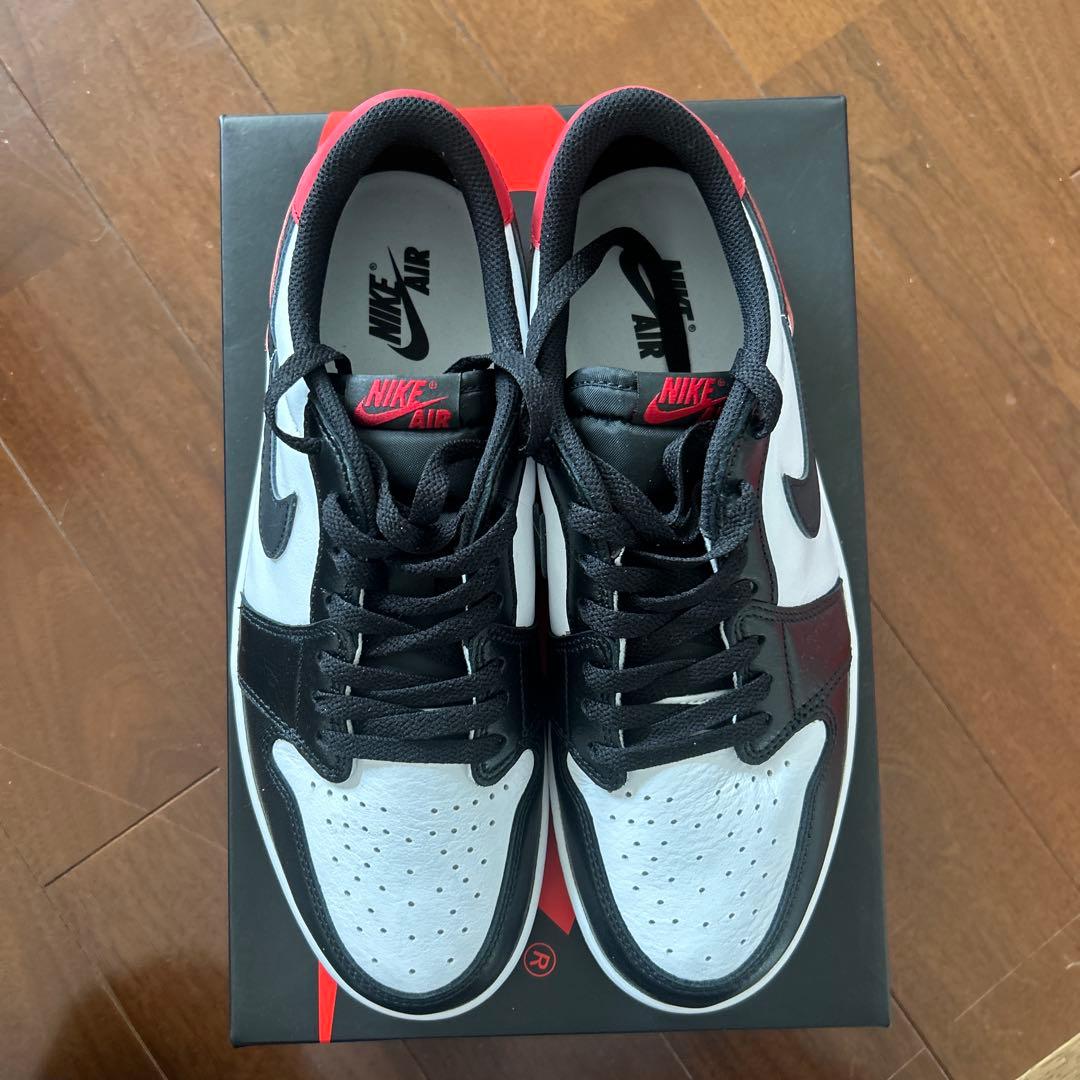 NIKE Air Jordan 1 Low ブラック/ホワイト/レッド29cm