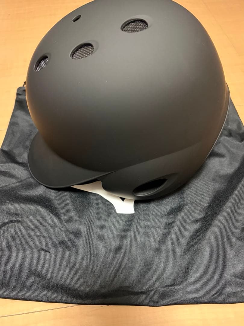 ★新品未使用品★ ミズノ　硬式用ヘルメット　Oサイズ　つや消しブラック