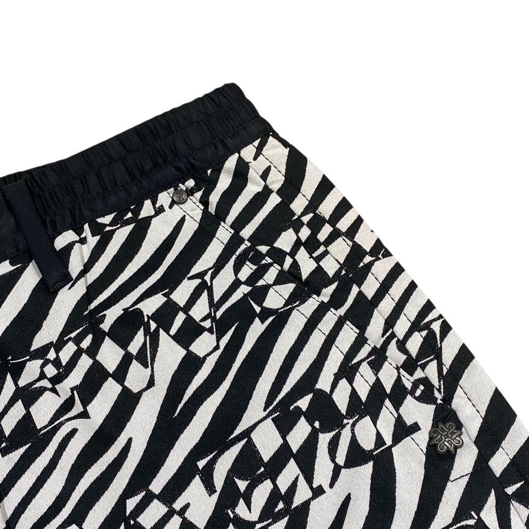 【未使用】定価4.1万円 St ANDREWS オプアートジャガードパンツ