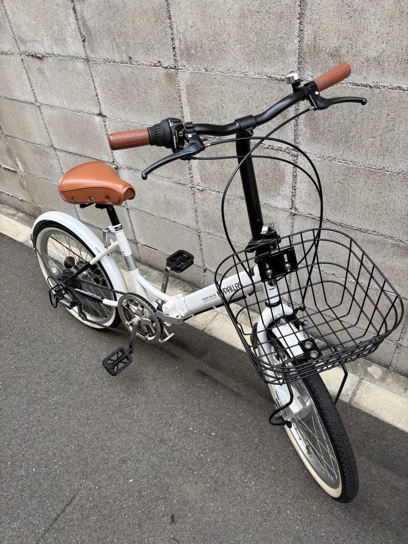 折りたたみ自転車　White