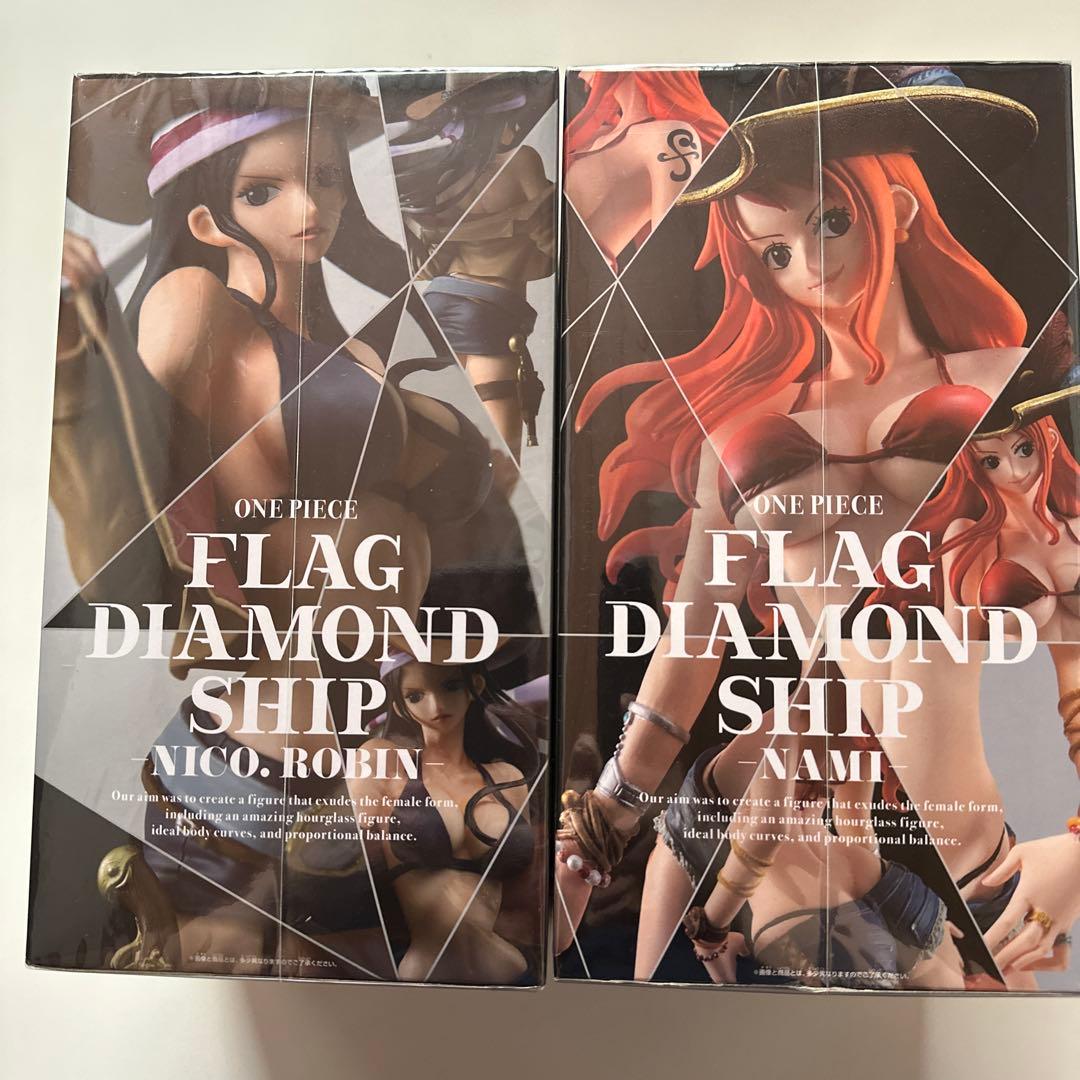 ONE PIECE フィギュア　フラッグダイヤモンドシップ　ナミ　ロビン