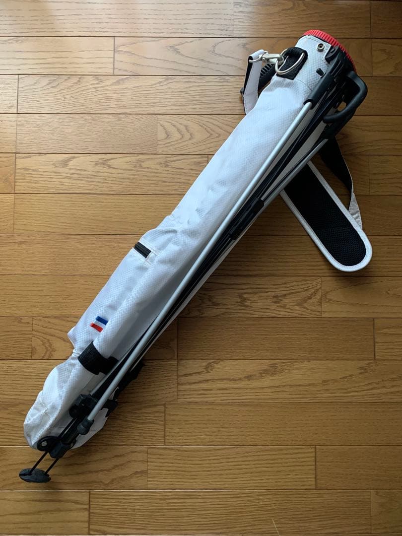 ホワイト ゴルフバッグ スタンド機能付き