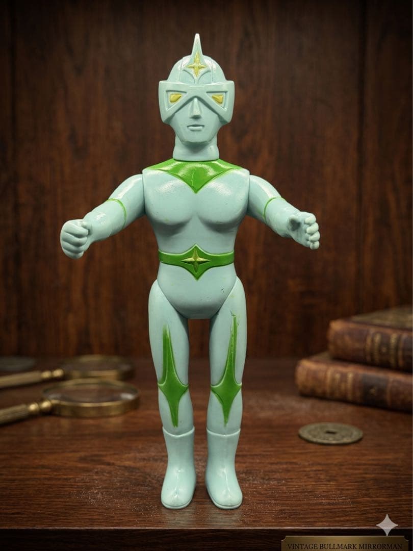 【希少・当時物】ブルマァク ミラーマン 大サイズ ソフビ 全高約29cm 経年品
