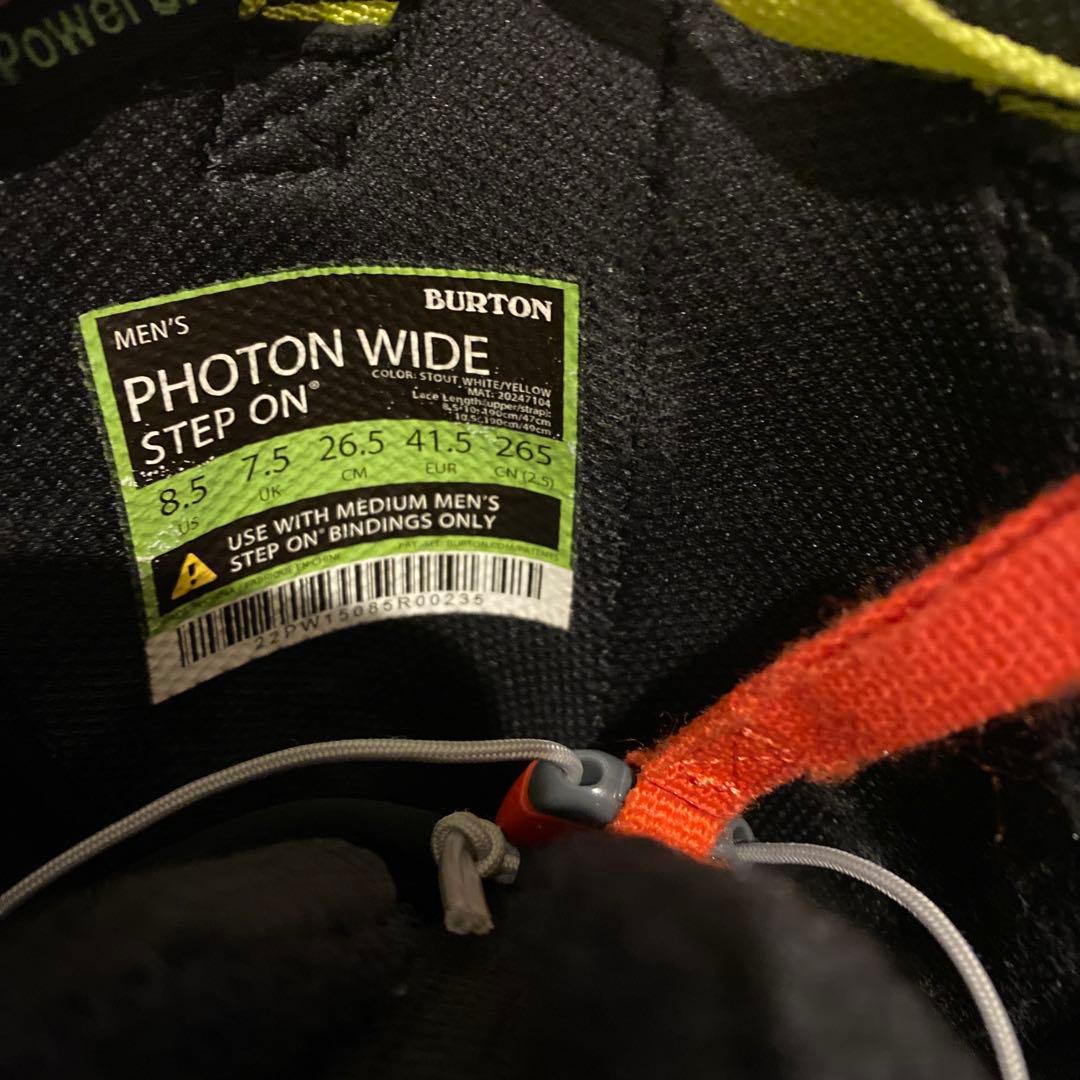 【26.5cm】 BURTON PHOTON WIDE STEPON バイン付き
