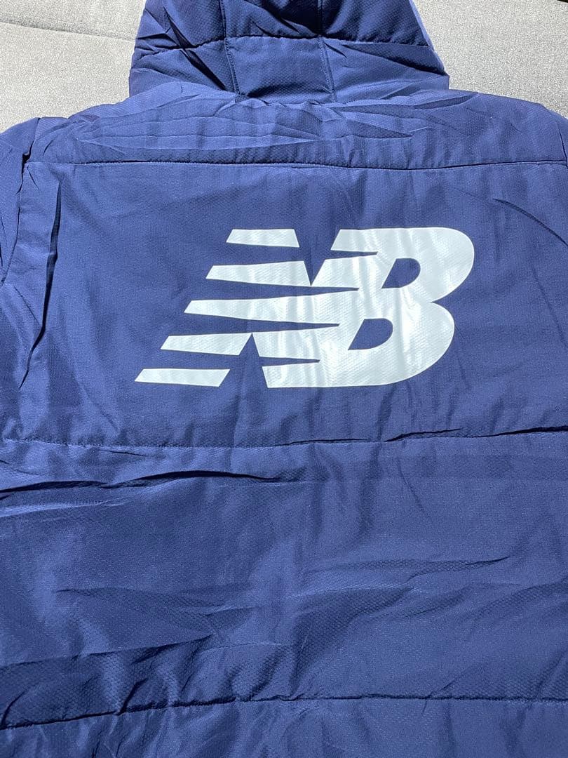 New Balance ネイビー ベンチコート XL