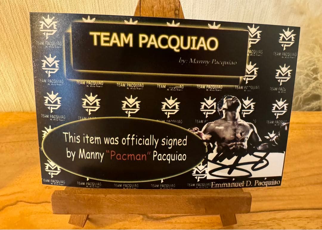 マニー・パッキャオ　直筆サイン入りフィギュア　認定証&写真付　Pacquiao