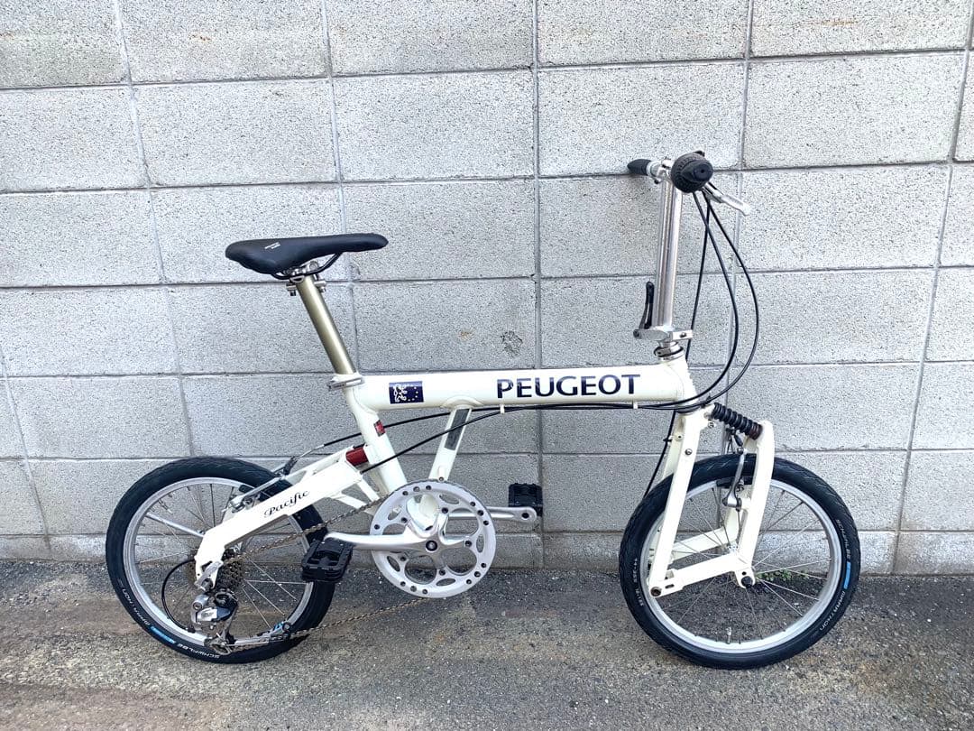 送料無料PEUGEOT折り畳み自転車SHIMANO 8速 18インチZJ8001