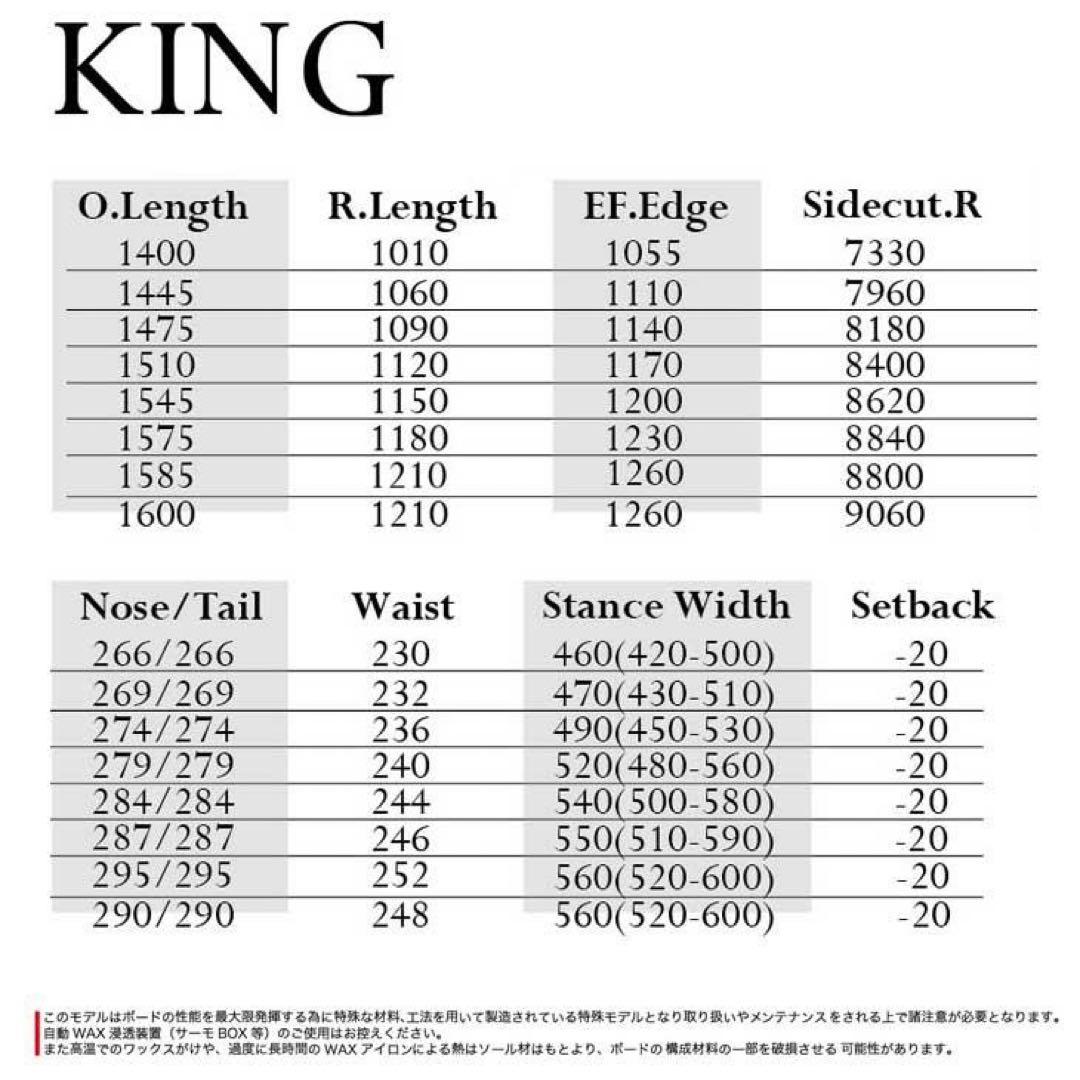 【新品未使用】MOSS 23-24 KING 154.5 国産板の至高