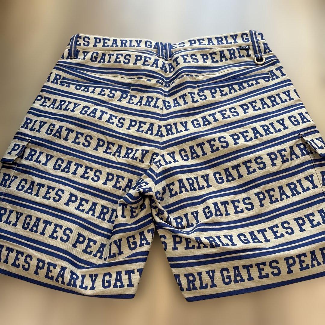 PEARLY GATES ロゴプリント ショートパンツ