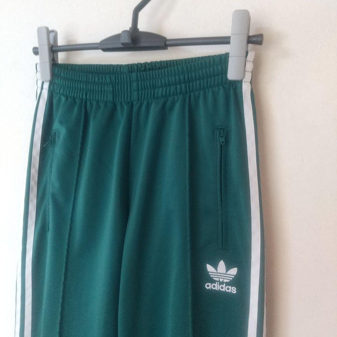 アディダスadidasクラシックファイヤーバード緑トラックパンツM