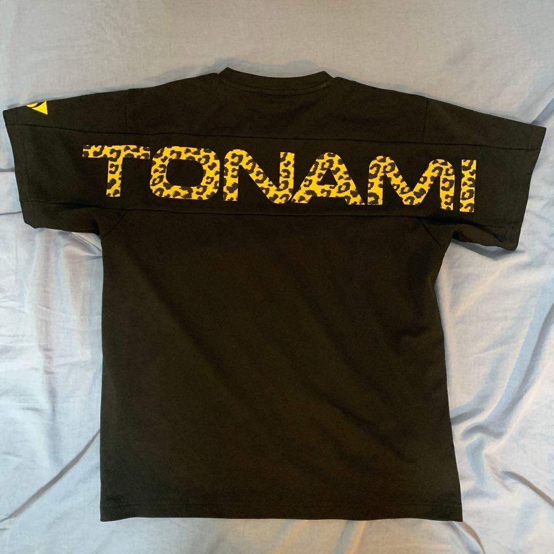 YONEX トナミ ヒョウ柄 Tシャツ M 黒　トナミ 運輸