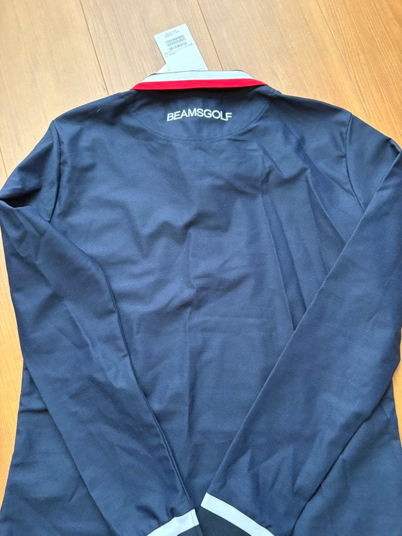 BEAMS GOLF ネイビー 長袖ポロシャツ M
