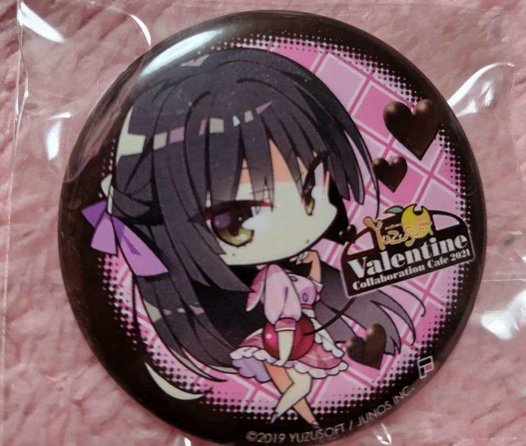 ゆずソフト 喫茶ステラと死神の蝶 バレンタイン限定缶バッジ 四季ナツメ