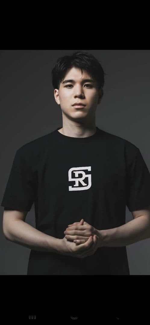 エゴザルRS ロゴ入Tシャツ瀬川琉久シグネチャーブラックLサイズ