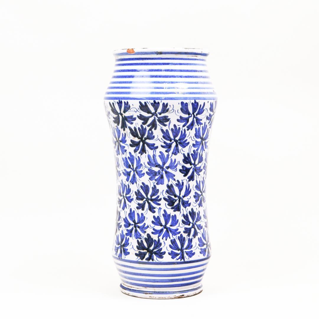 Maiolica アルバレッロ パルメット紋 モスタルダ 薬瓶 保存瓶 飾り壷
