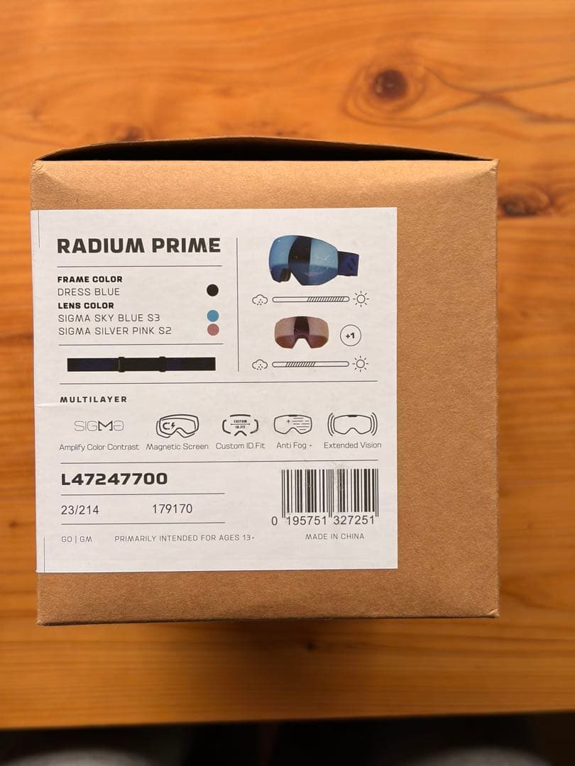 SALOMON RADIUM PRIME スキーゴーグル