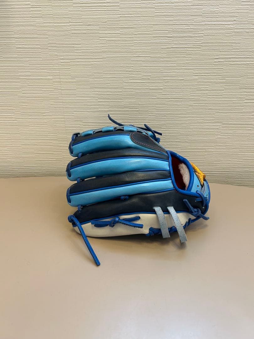 Mizuno Pro 軟式グローブ 青/ネイビー　オーダー