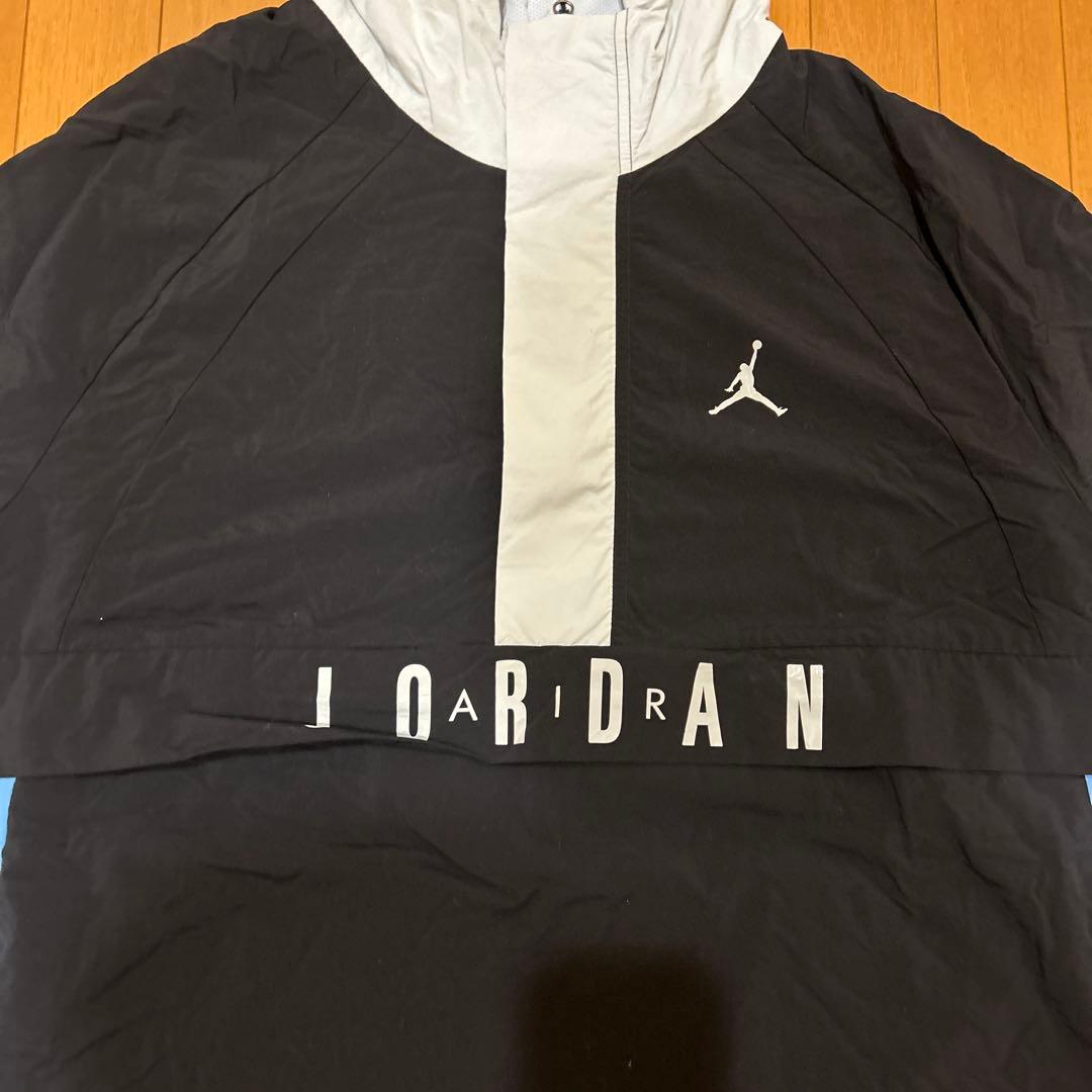 Jordan フード付きウェア 黒/水色