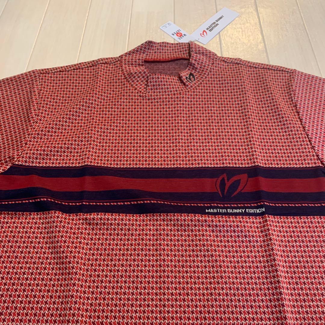 新品【マスターバニー】メンズ　半袖モックネック　シャツ 6/LL ゴルフウェア