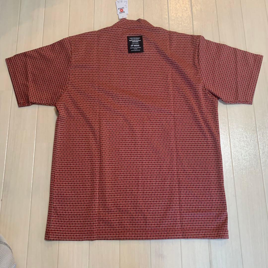 新品【マスターバニー】メンズ　半袖モックネック　シャツ 6/LL ゴルフウェア