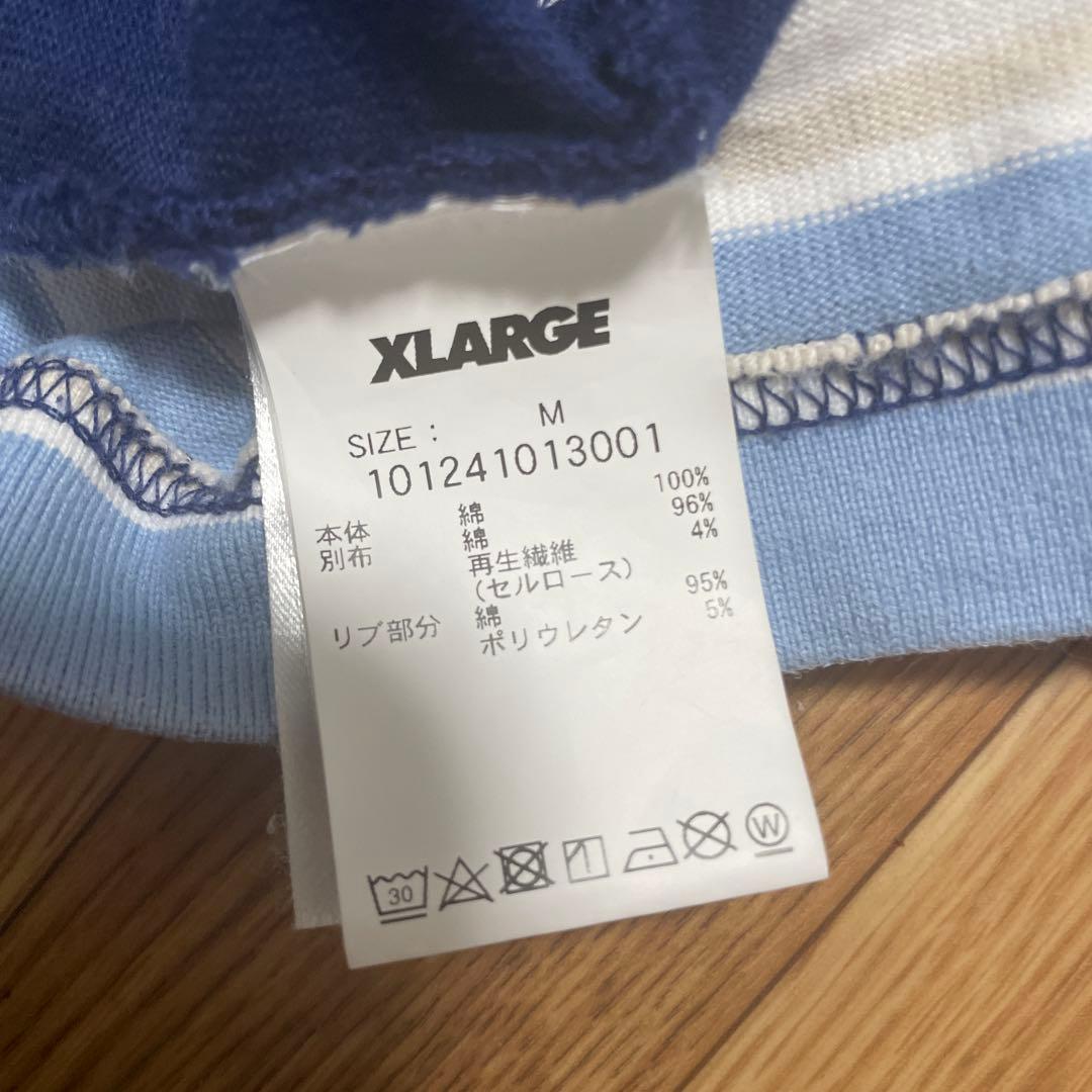 XLARGE ストライプ ラガーシャツ Mサイズ