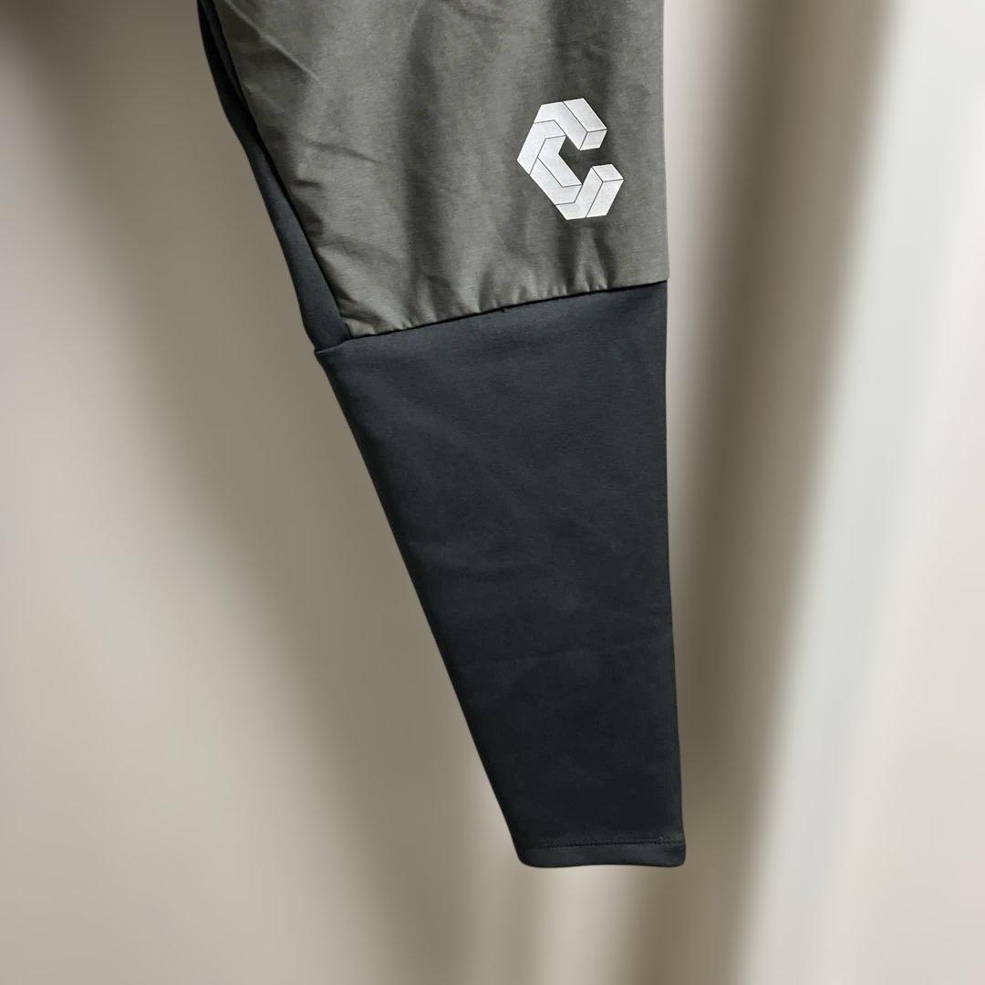 CRONOS クロノストレーニングパンツ カーキ ロゴ入り