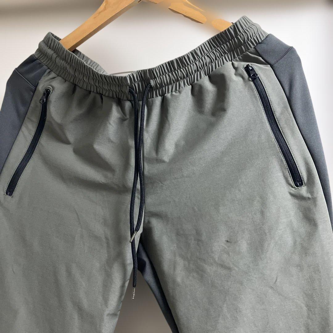 CRONOS クロノストレーニングパンツ カーキ ロゴ入り
