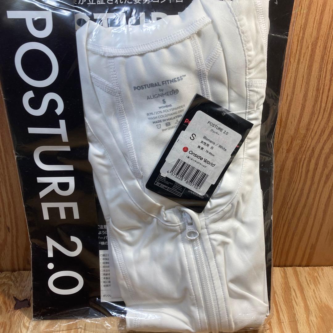 POSTURE 2.0  ジッパータイプ　女性用　ホワイト　S