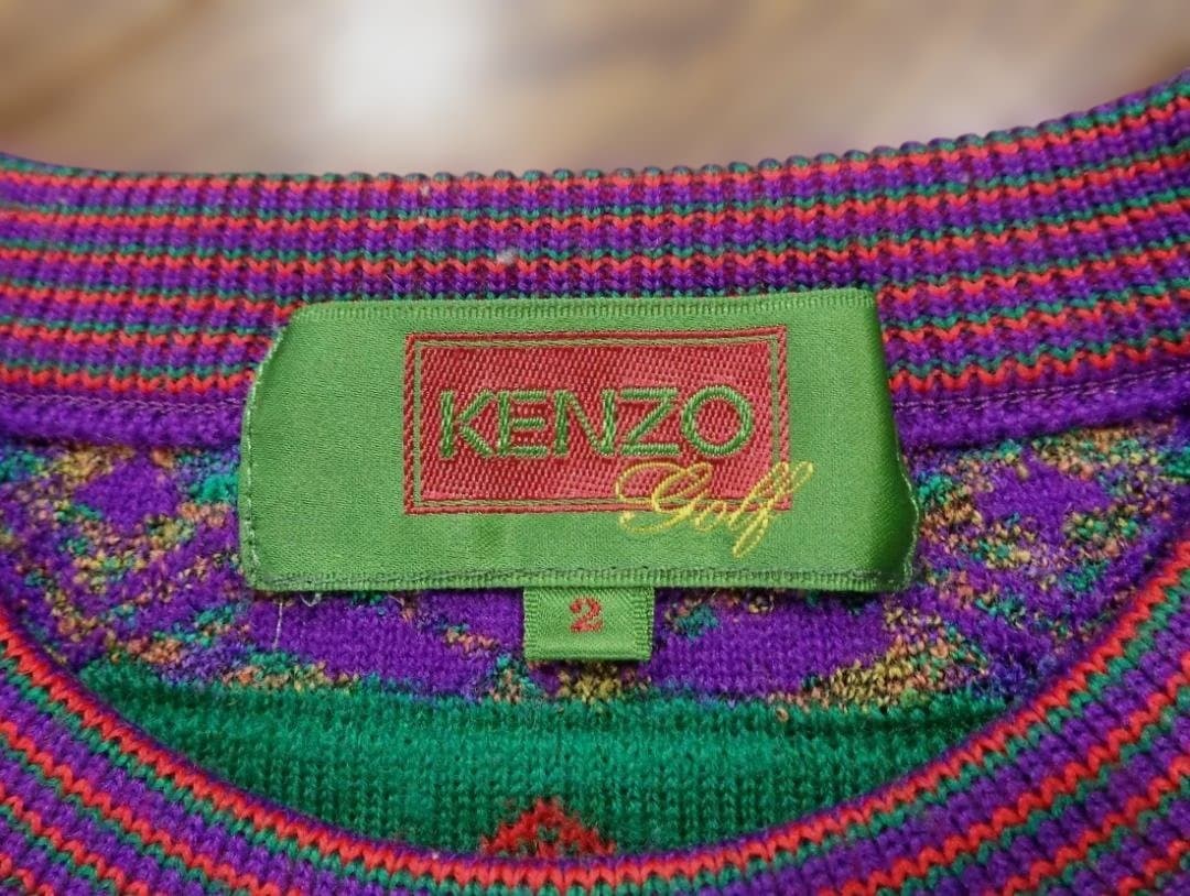 程度良好 KENZO GOLF セーター 2 ケンゾー ゴルフ ヴィンテージ