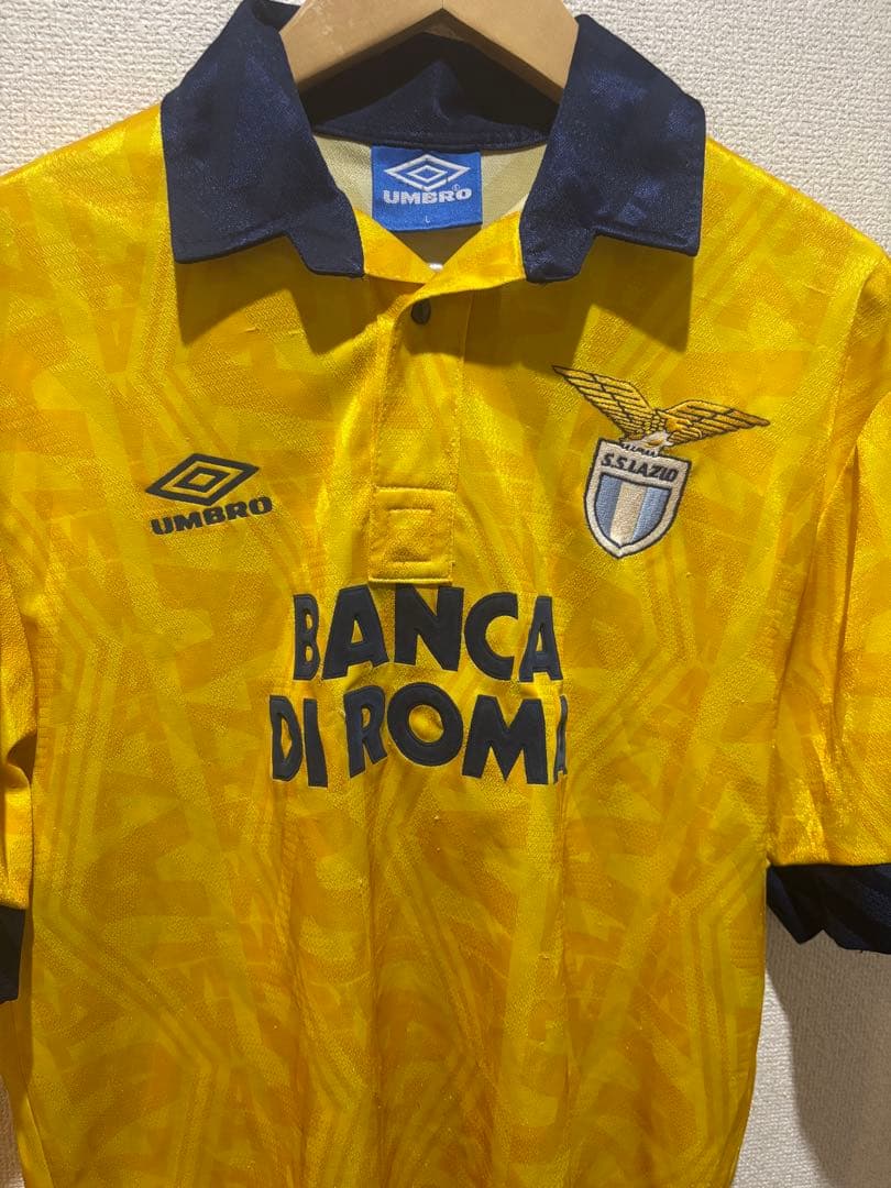 ラツィオ　アンブロ　UMBRO　90s　サッカーユニフォーム　L　セリアA　黄