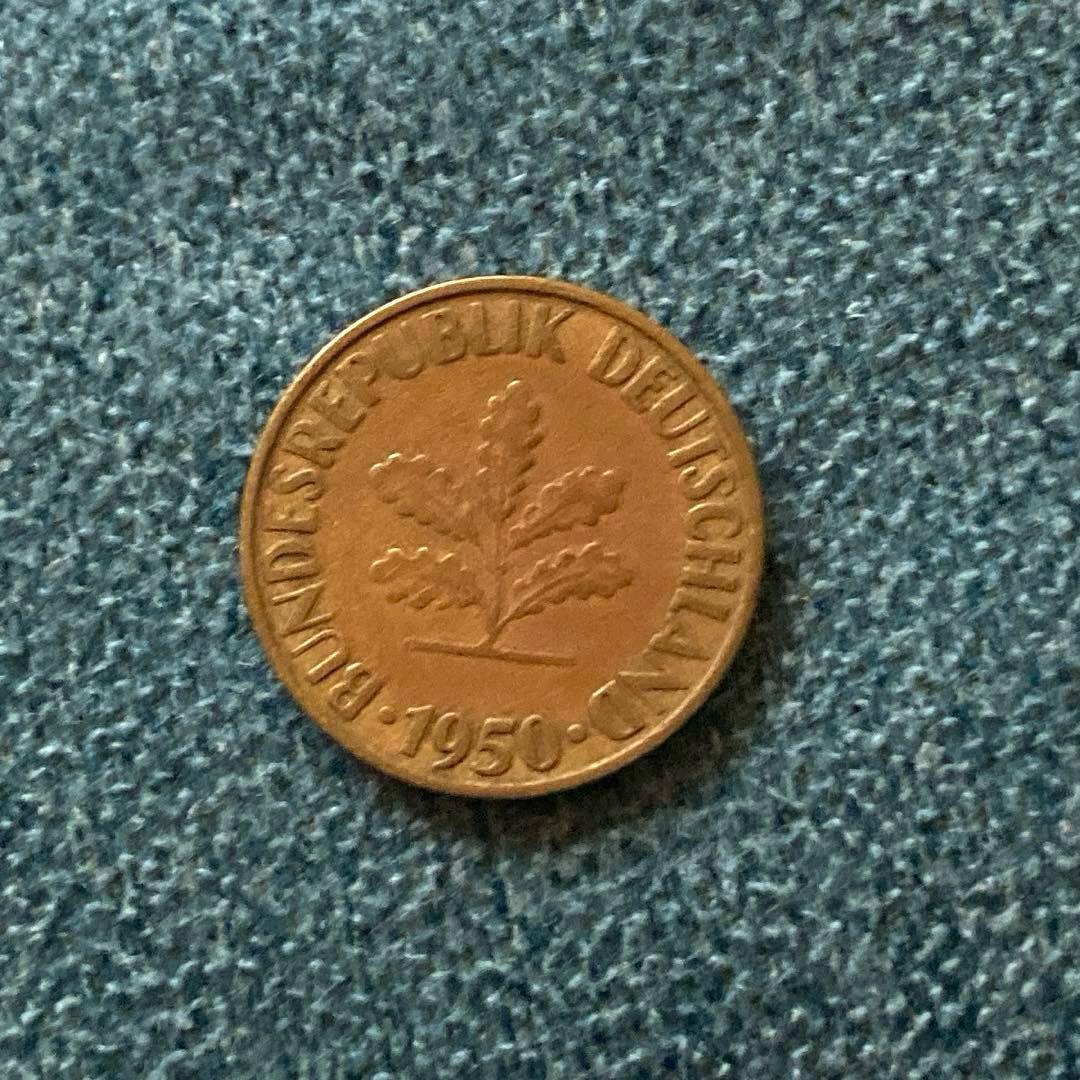 希少品‼︎ 10PFENNIG ミントマークG 1950年 ドイツ連邦共和国 レア