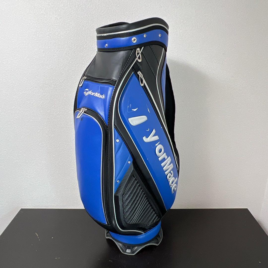 テーラーメイド キャディバッグ 5分割 ブルー×ブラック TaylorMade