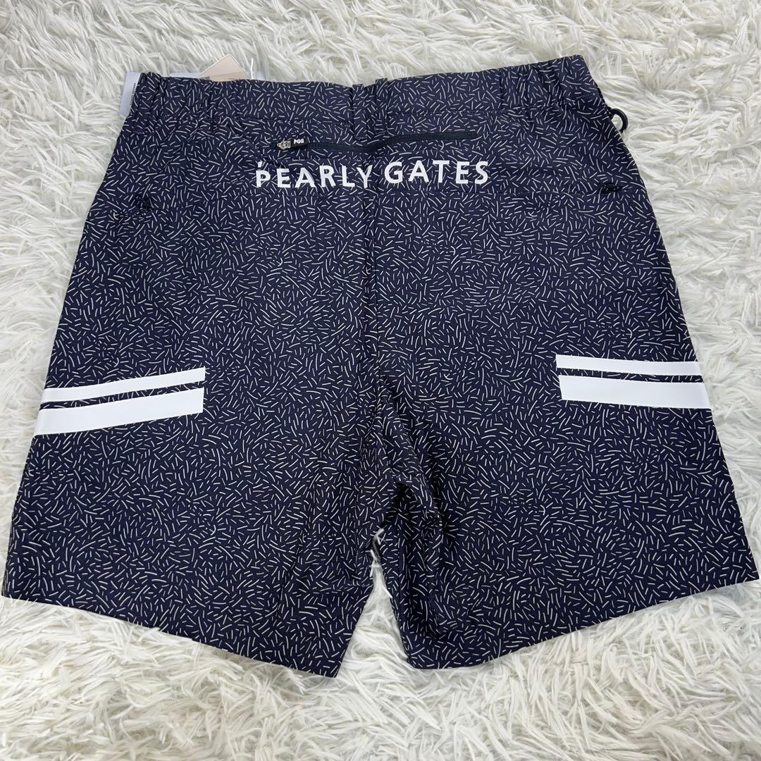 【新品】パーリーゲイツ　PGG　ショートパンツ　紺×白　ゴルフ　TEXBRID