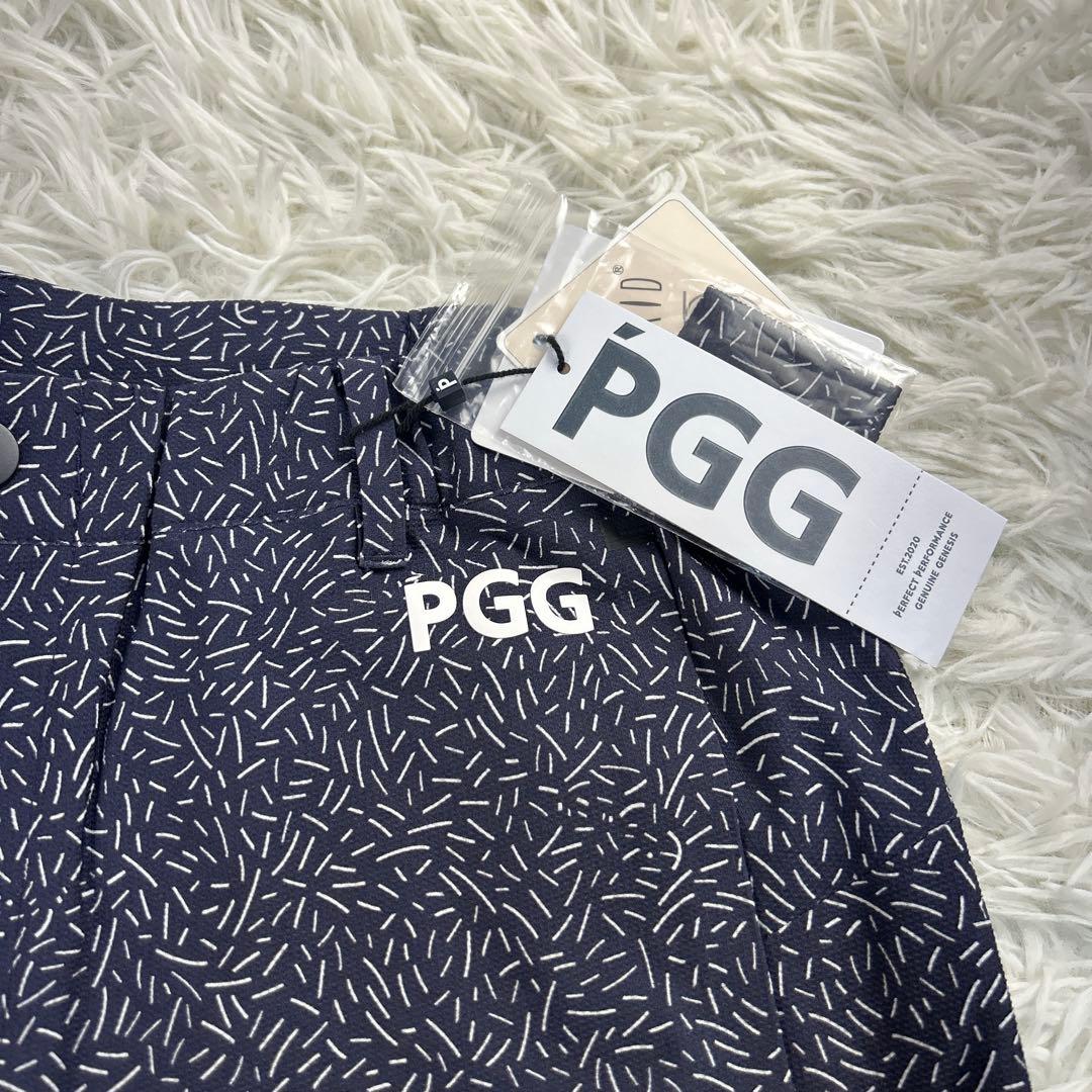 【新品】パーリーゲイツ　PGG　ショートパンツ　紺×白　ゴルフ　TEXBRID