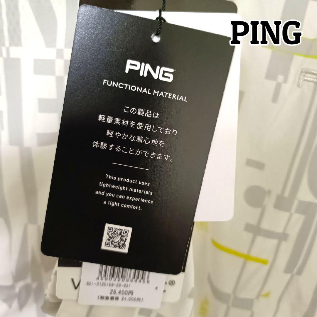【PINGアパレル】PING ピン ウインドブレーカー Mホワイトメンズゴルフ