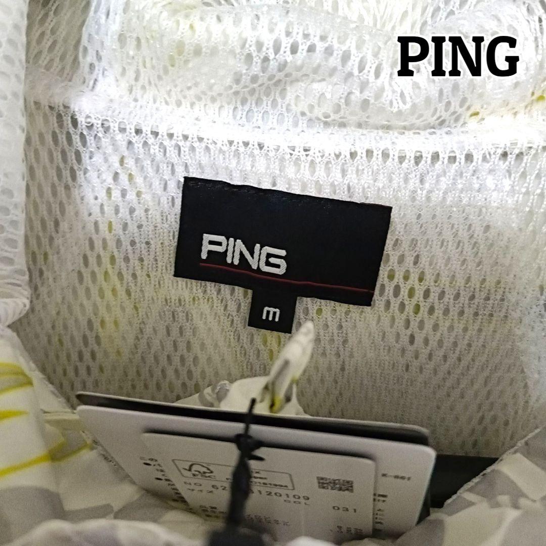 【PINGアパレル】PING ピン ウインドブレーカー Mホワイトメンズゴルフ