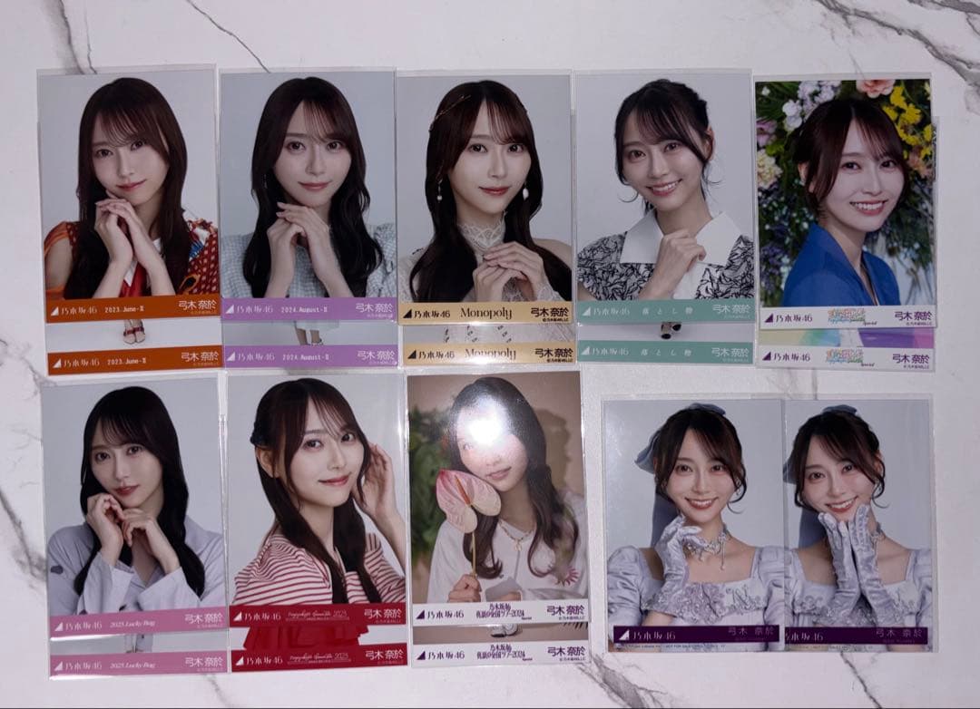 乃木坂46 弓木奈於　生写真　大量　まとめ売り　コンプ　セミコンプ　バラ