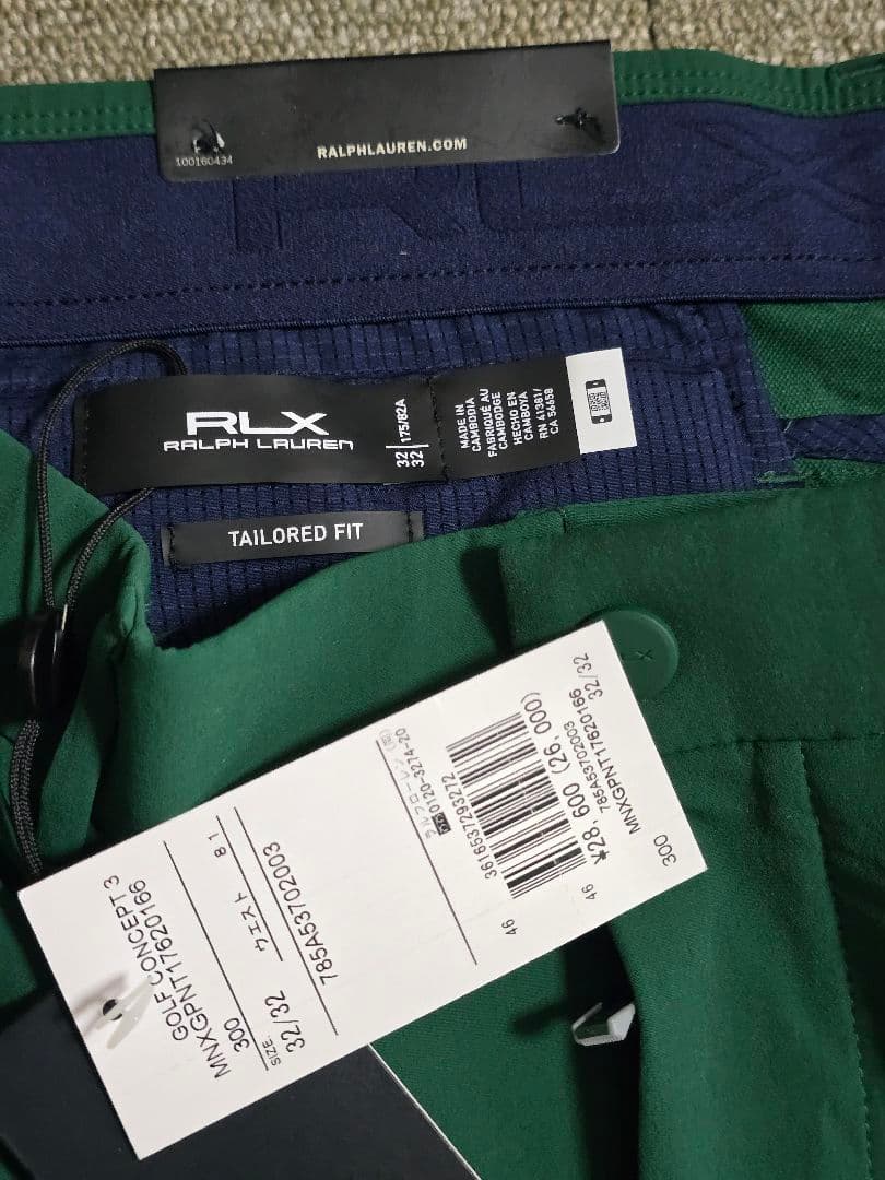ポロ RALPH LAUREN RLX 新品 メンズゴルフパンツ　32/32