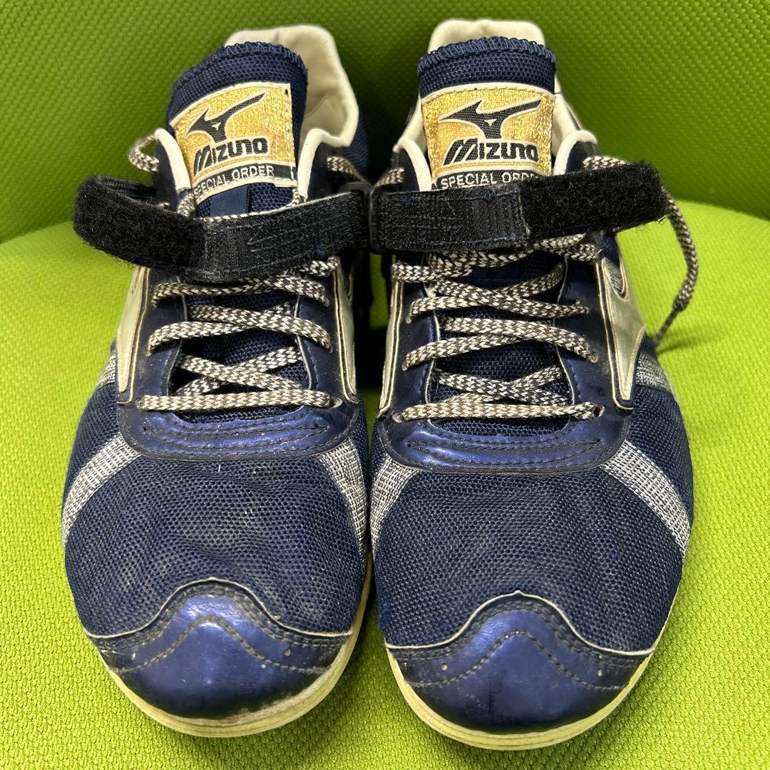 Mizuno 特注 走幅跳スパイクシューズ ネイビー 26.0程度