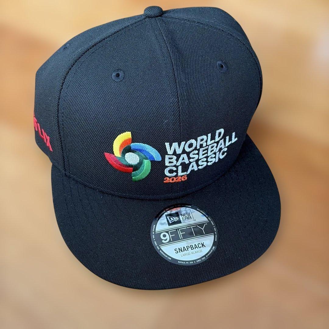 WBCネットフリックス　ニューエラ　トリプルコラボキャップ　新品未使用 L/XL