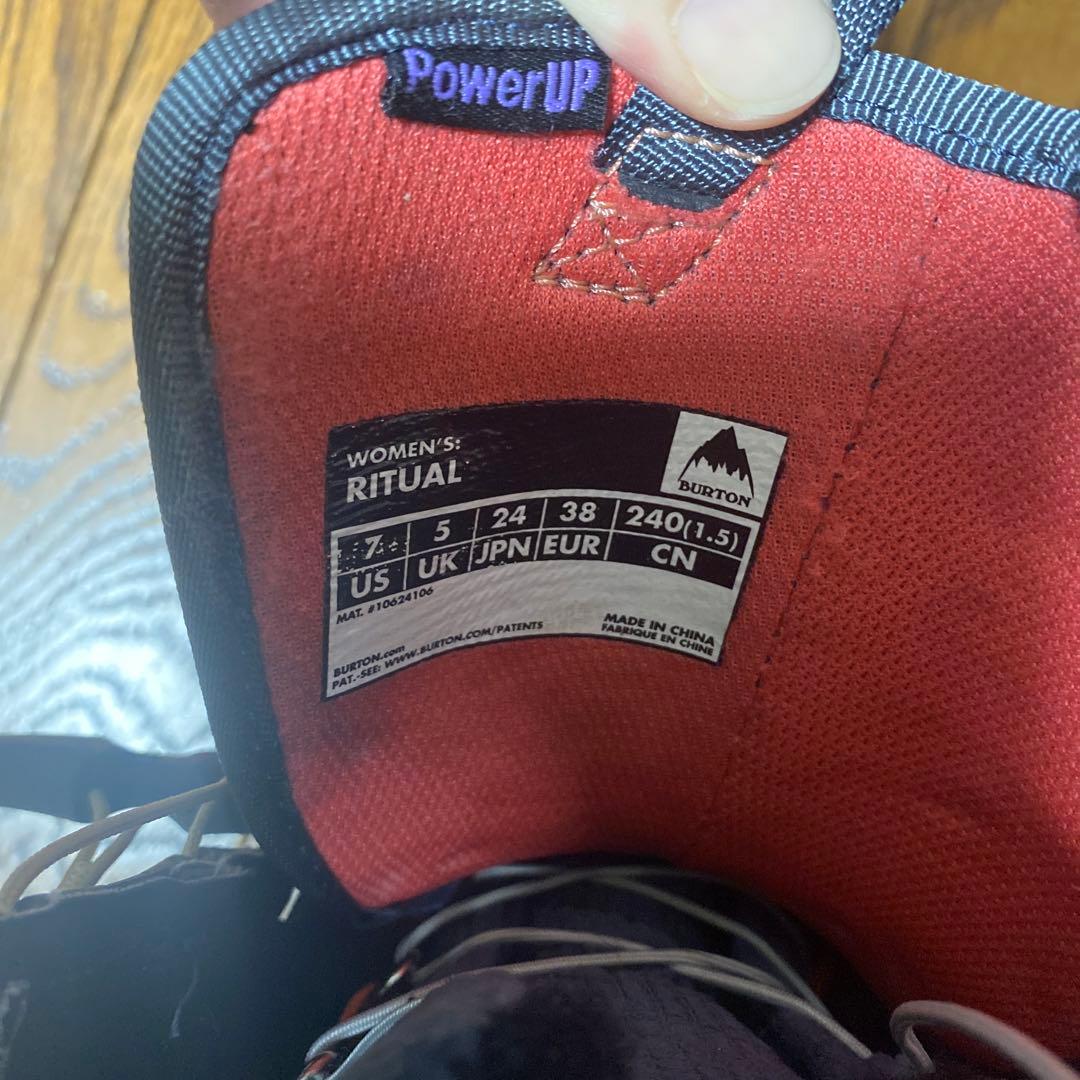 Burton RITUAL デニム風　スノーボード　ブーツ 女性用　24cm