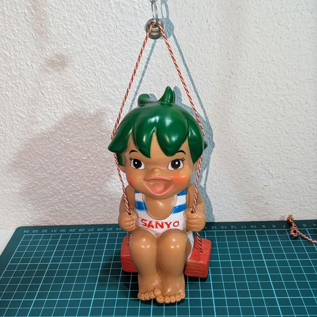レトロ　SANYO サンヨー 健ちゃんモビールソフビ人形 貯金箱