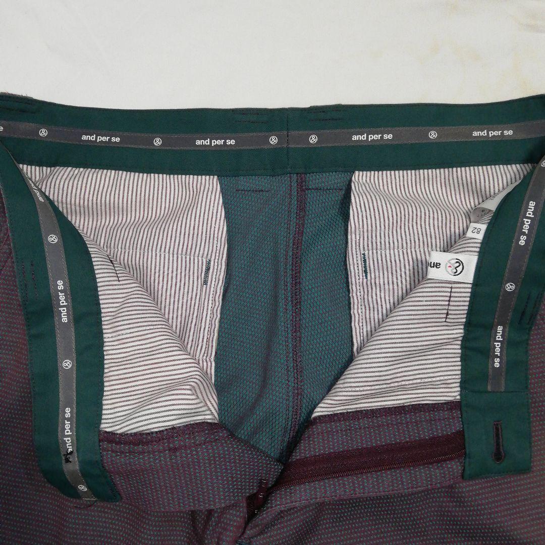 and per se ストレッチパンツ ゴルフウェア スラックス アンパスィ