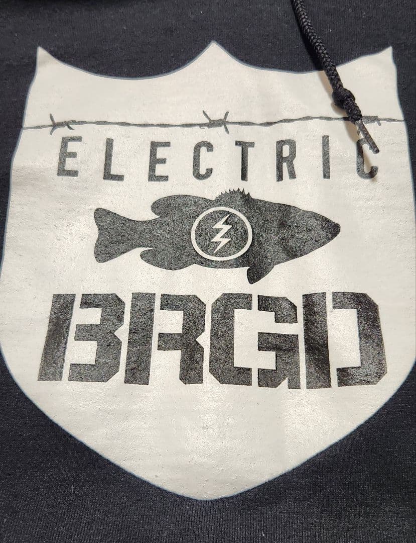 BASS BRIGADE×ELECTRIC スウェット パーカー ブラック L