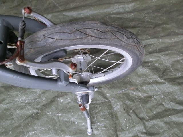 307：OUTRUNK 折りたたみ自転車　ジャンク　引取限定：埼玉県所沢市