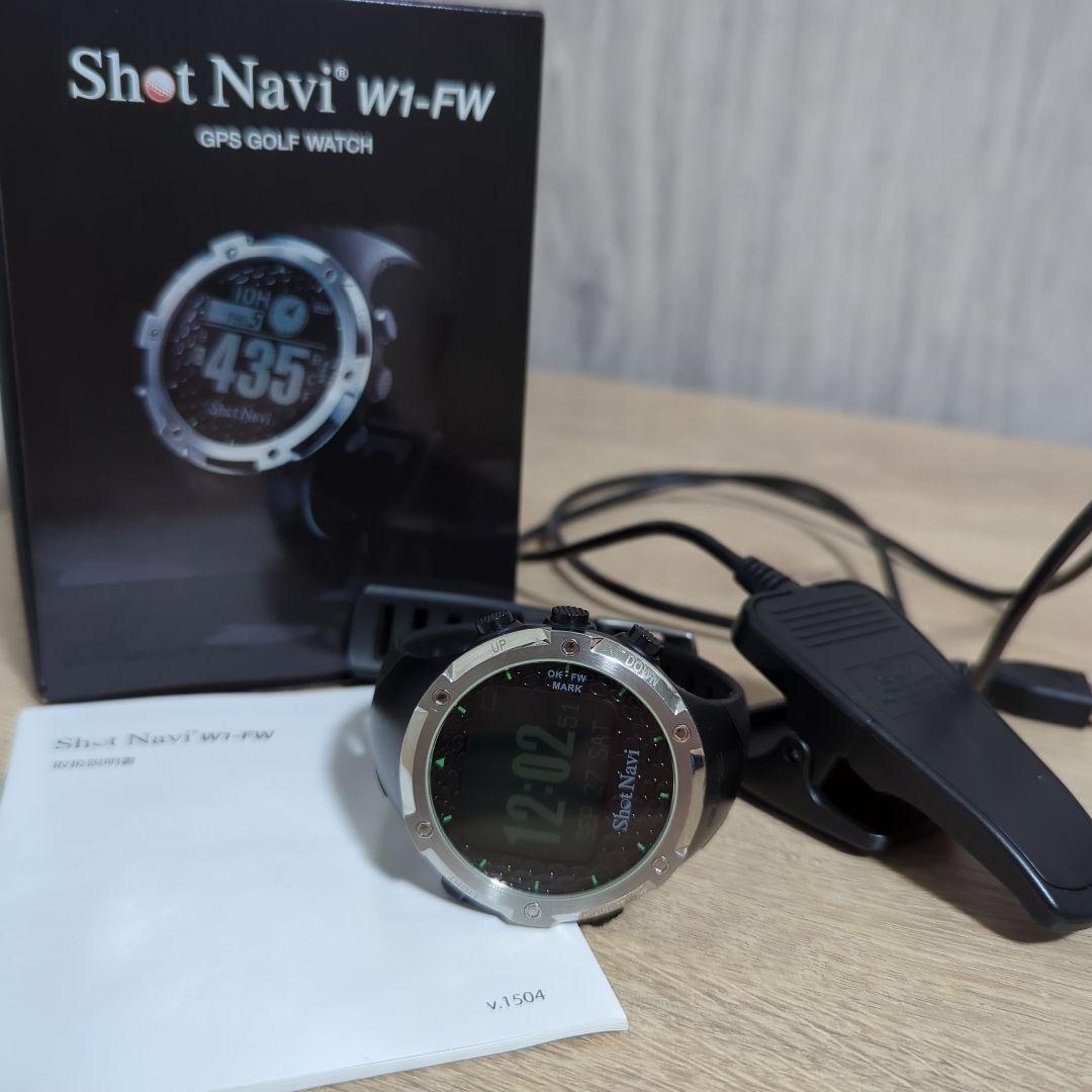 ショットナビ W1-FW 美品 箱 取説 充電器セット